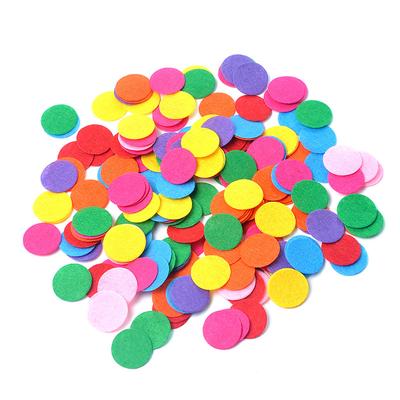 200pcs 40/45/50mm Colorful Non Woven Round Felt Circle Pads Die Cut Appliques for DIY Crafting Flower Backing Hair Accessories