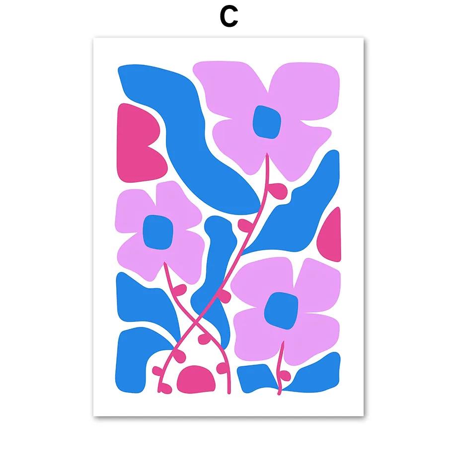 Matisse Flower Market Cat Girl Bird Strawberry Wall Art Canvas Prints Modern Abstract Posters Wall Pictures Room Decor Paintings