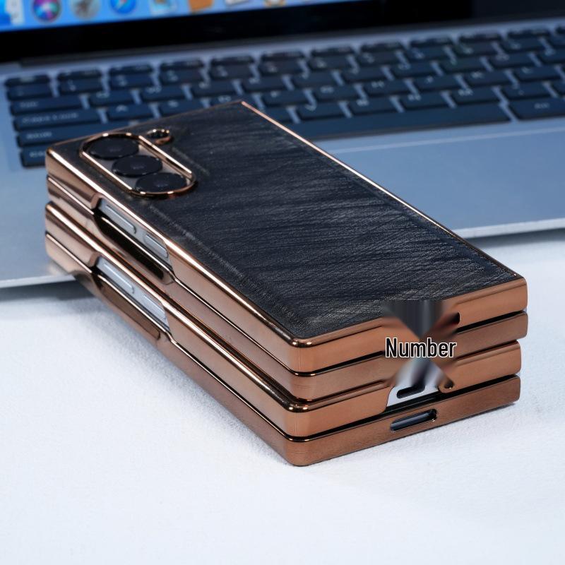 Luxurious Bamboo Silk Protective Case for Samsung Z-Fold 7 - Integrated Shell & Screen Film