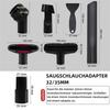 A78E-Vacuum Cleaner Accessory Set, Universal Nozzles 32-35 Mm, Including Crevice Nozzle, Car Nozzle And Upholstery Brush