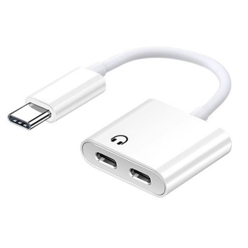 100W Charging Reinforced Cord Cable USB C To 3.5mm Auxiliary Converter Cable For Smartphones Mobile Devices Line Control