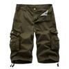 Szorty cargo męskie 2025 lato armia wojskowa taktyczne męskie szorty casualowe solidne multi-pocket męskie szorty cargo plus size
