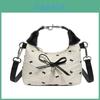 Geantă Casual de Umăr Crossbody pentru Femei cu Decor Dulce de Fundă Fluture pentru Zilnic