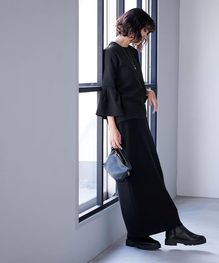 Yours BBXN1400 Tucked Flare Sleeve Size Black Women's Top, M,