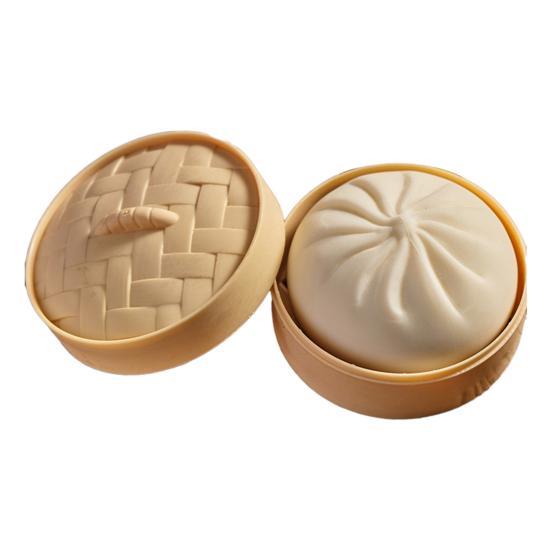 Fake Steamed Bun Toy Realistic Prop Soft TPR Stress Relief Squeeze Ball for Prank Anxiety Relief Fidget Toy
