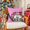 Cartoon Game The Battle Cats-C Pillow Case Silky Short Plush With Invisible Zipper Dustproof Sofa Cushion Cover For Home Decor