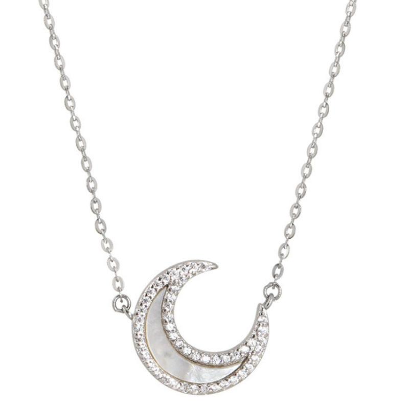 Титановая стальная цепочка, милая и нежная цепочка на ключицу One size серебряный