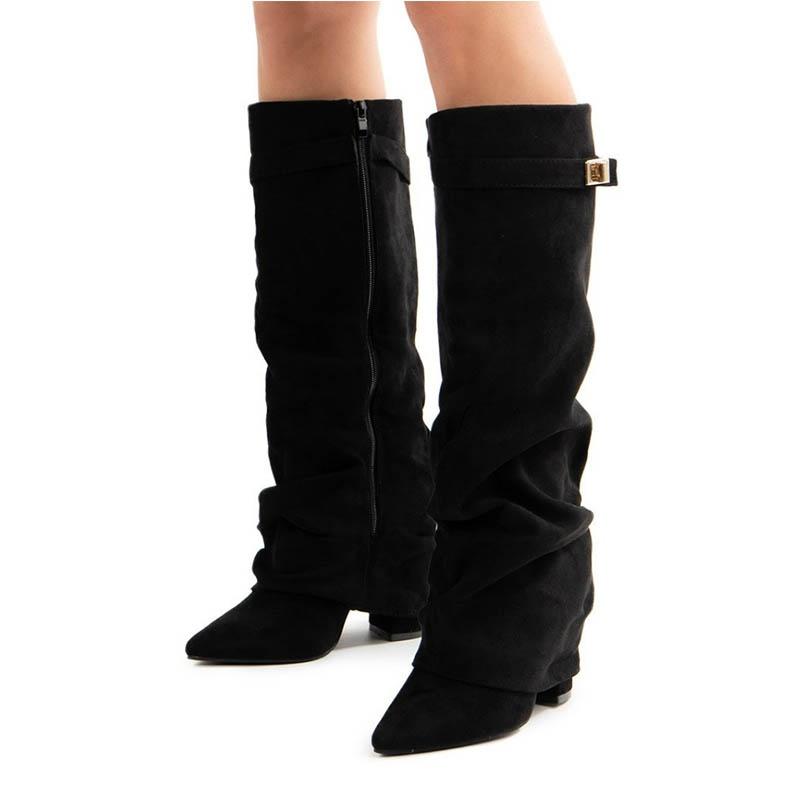 New Style Metal Buckle Women`s Knee