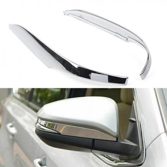 Chrome Trim Cover Set- Side Rearview Mirror 2pcs For Toyota Highlander 2014-2019