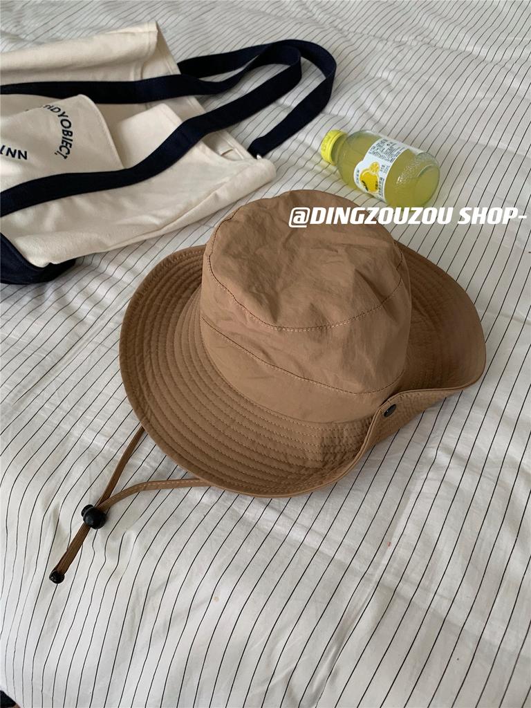 Western Cowboy Hat Women's Camping Bucket Hat Summer Outdoor Sun Protection Visor Hat Quick Drying Mountaineering Sun Hat Men's Tide