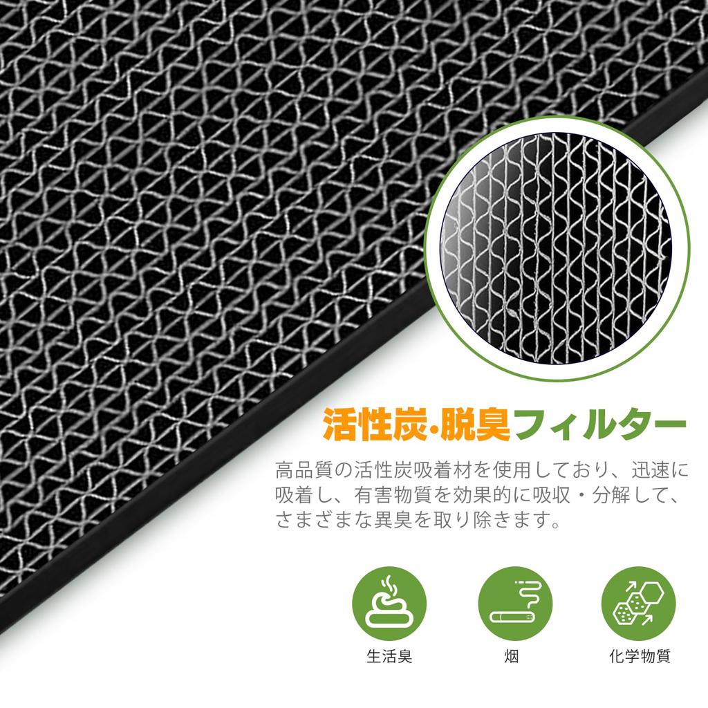 Waldoo Daikin KAFP017B4 To Dust Collection Filter Hepa Filter Deodorizing Filter Replacement Filter MCK55M MCK55L ACK55M MCK40M Compatible Product of