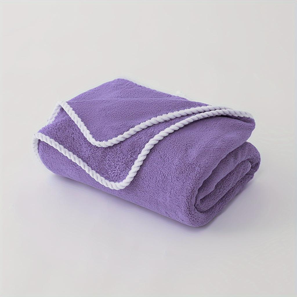 Luxury Polyester Bath Sheet - Modern Woven Oblong Towel, Super Soft Space Theme, Solid Pattern, Extra Large & Ultra Absorbent - 290gsm