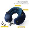 Inflatable Travel Pillow - U-shaped, Foldable Neck Support for Airplane, Car, Office & Outdoors