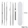 Stainless Steel Pedicure Knife Set: Dual-Headed Nail Pick with Razor, Foot File & Exfoliating Tool