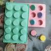 Useful Food Grade Reusable Lightweight Dessert Modeling Button Silicone Mold for Restaurant Cake Mold