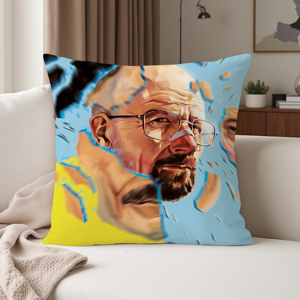 TV Series Breaking Bbad Self Adhesive Pillow Case Suitable For Bedrooms Living Rooms Cars Home Decoration