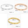 Gold Stud Plated Bangle Created With Zircondia Crystals Women Decoration Jewelry