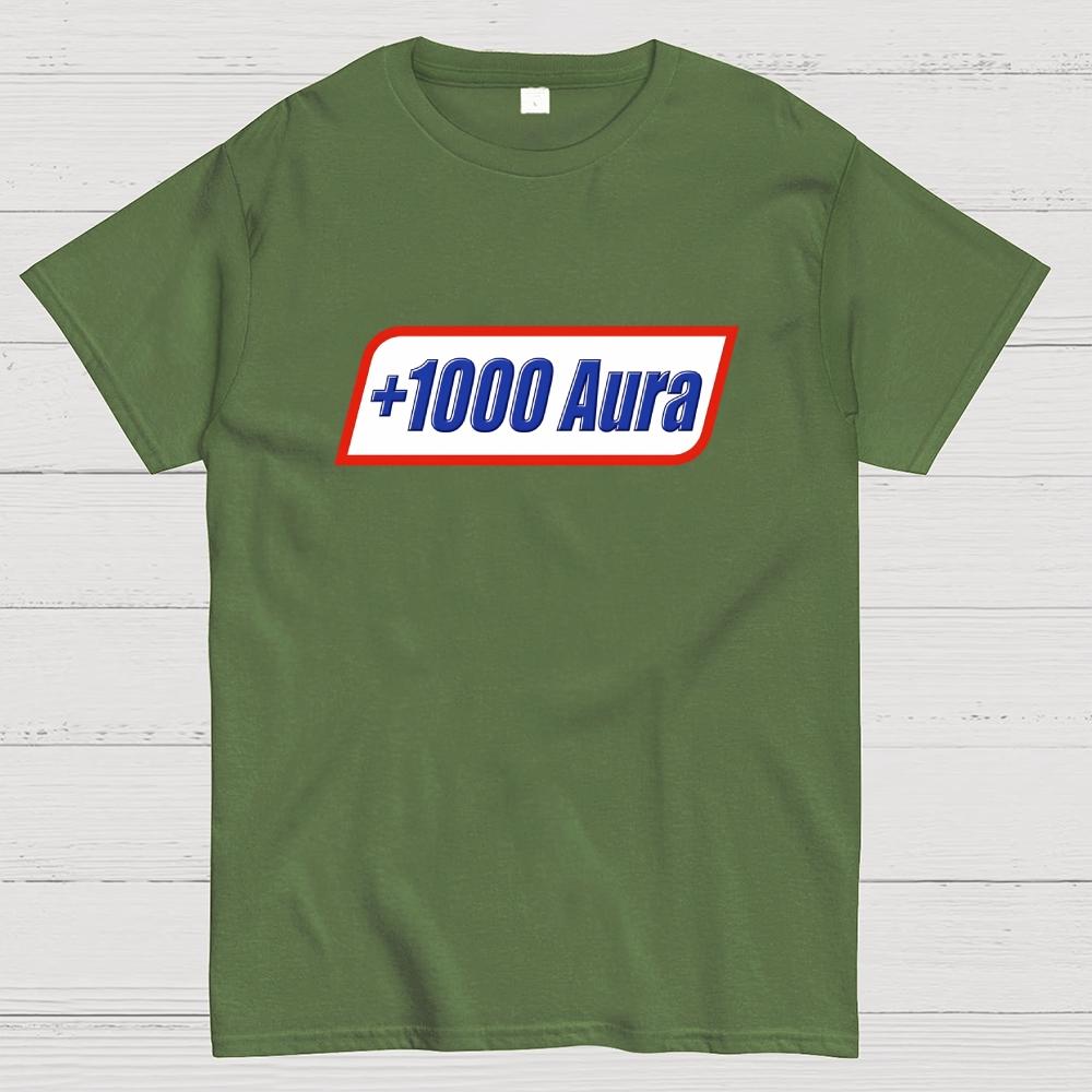 +1000 Aura Art Print Cotton Summer Casual Cool Loose T-Shirt