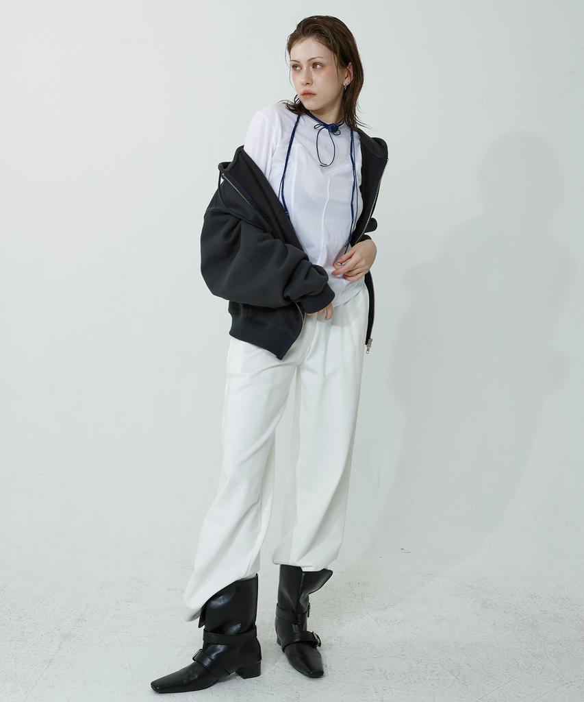 LOVENTINA Wide String Sweatpants_Ivory