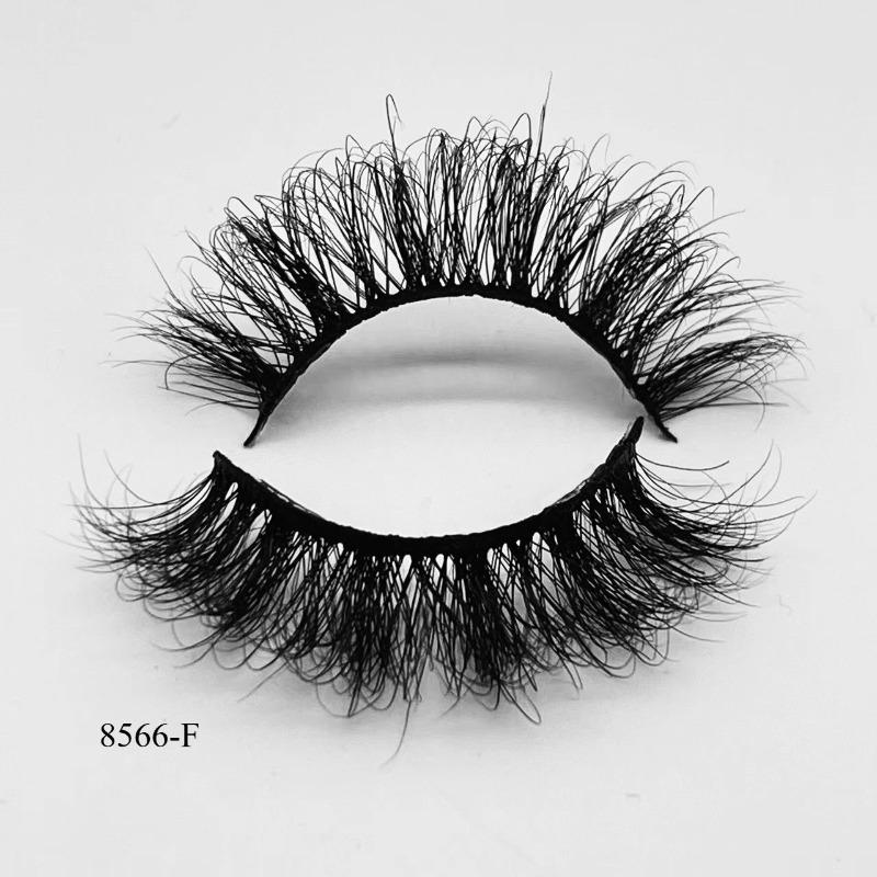 Die neuen 20MM Nerz Russische gekräuselte künstliche Wimpern, Europäische und Amerikanische Wimpern sind dick, gekräuselt und unordentlich, und gebratene Wimpern.