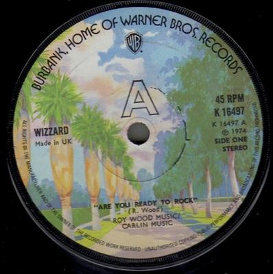 7-Zoll-Schallplatte WIZZARD Are You Ready To Rock K16497 WARNER BROS. 1974 UK Rock Gebraucht