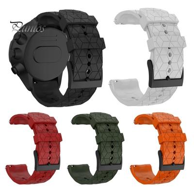 24mm Ersatz Silikon Weiches Uhrenarmband Armband für Suunto 9 Baro Kupfer