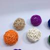 5PCS/Set Colorful Cute Rattan Wicker Cane Balls Home Garden Wedding Decor Birthday Party Supplies DIY Ornaments