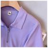 Plus Sizepolo Collar Short Sleeved T-shirt Top Wide Leg Pants Two-piece Set Elegant Women's Casual Temperament Set