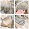 Lightweight Breathable Seamless Lace Bra That Makes Large Breasts Appear Smaller Without Underwire and With Side Boob Support