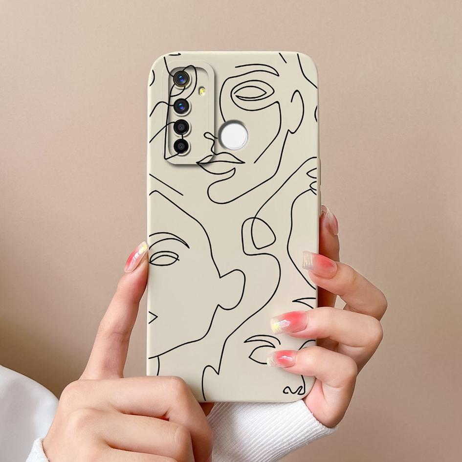 Cover Case For Oppo Realme X2 X7 V13 V15 Q5 Q5i Q Q3 Q3i Pro F29 A5 Spectacular Mountain Range Pattern Liquid Silicone Protective Cover For Oppo Shell