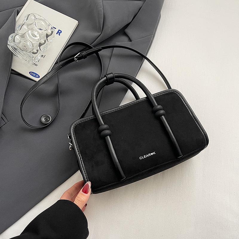 Wildledertasche Damen Herbst und Winter vielseitig neue Schulter-Umhängetasche lässig tragbar Pendler Kissen Tasche