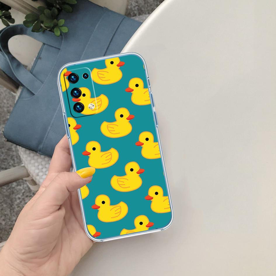 

LO40 DUCK Cartoon Soft Shell Transparent Phone Case for Motorola Moto G7 G8 G9 G84 G85 G73 G24 G15 Z2 Play Power Plus Motorola Moto G7