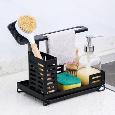 Kitchen Rack Stainless Steel Space Saving Multi Layer Kitchen Sink Holder Kitchen Storage Shelf Detachable Container