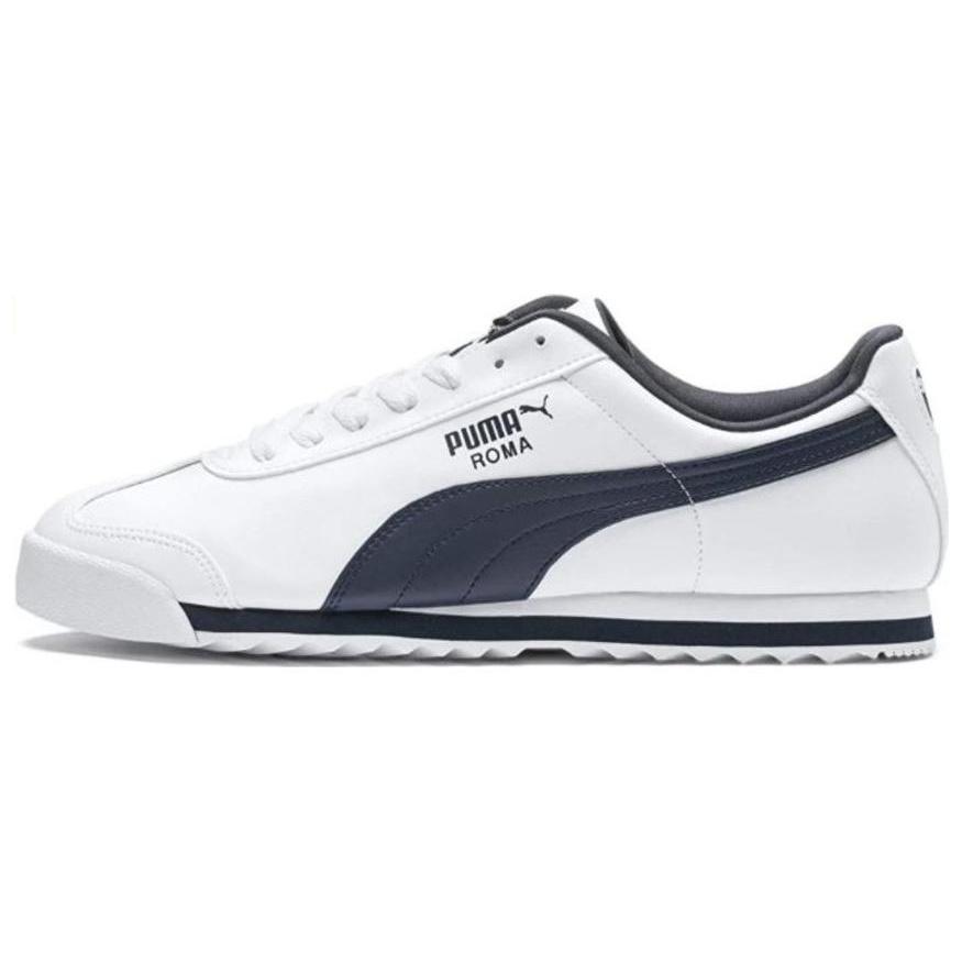 PUMA Roma Basic White Navy Men s 353572-12 EU 46