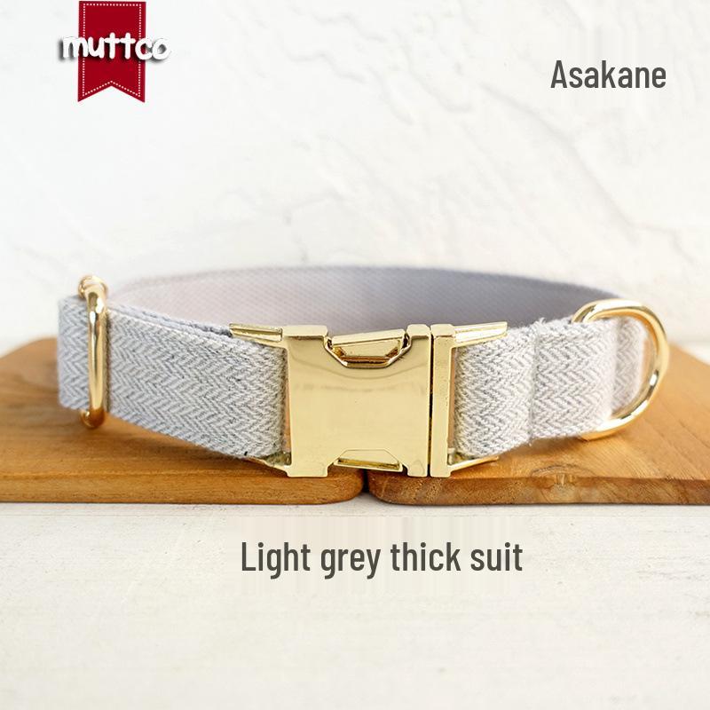 Light Gray Thick Suit Dog Walking Set - UDC-139J by MUTTCO S