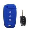 Key Case For Hyundai Solaris 2018 Accent I30 Tucson 2021 Crete 2 I35 Genesis Azera KONA Soft Silicone Key Cover Cap Accessories