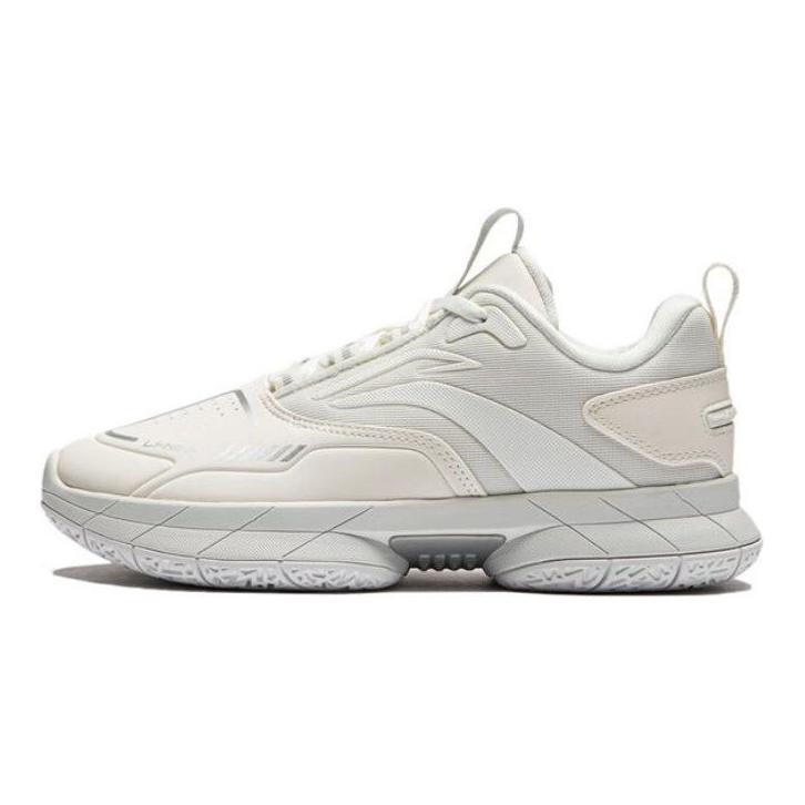 Li Ning Wind Shadow V1 Shock Absorbing Wear Resistant Low Top Kids Basketball Shoes Kids Basketball Shoes Cloud-White YKBT082-7