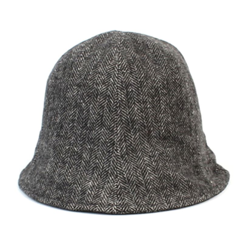 Universelle Chemie Fischgrätenwolle Schwarz Bucket Hat