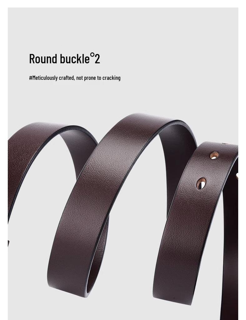 Women's Genuine Leather Pin Buckle Belt - 2026 Fashion for Jeans, Head Top Layer Cowhide