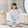 Factory goods 1011 spring new ice silk pajamas women's Douyin fashion cartoon Internet celebrity fashion loungewear suit