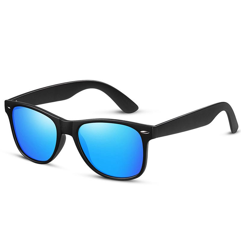 Polarized Sunglasses Miding Colorful Small Square Fashion Glasses Personalized Retro Korean Tide Sunglasses bright black frame