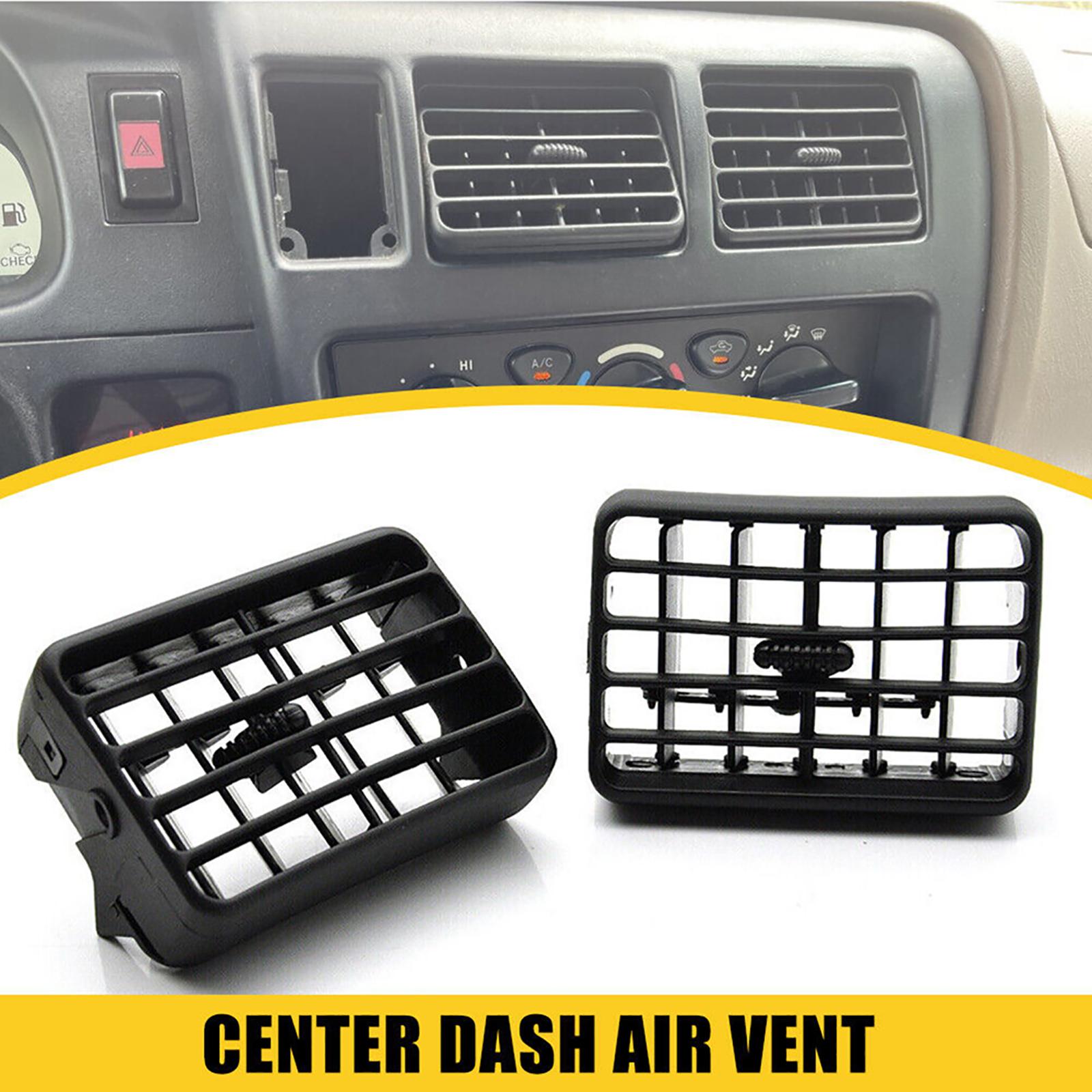 2Pcs 55063 35030 Center Air Vent Grille Replacement 655063 35010 Dashboard Center Dash Air Vent Air conditioning Air Outlet Automobile Accessories black