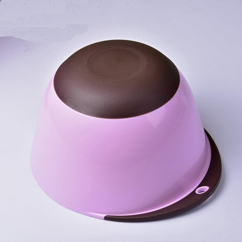 Plastic Baking Tools Plastic Egg Bowl Kitchen Accessories Non-Slip Thickness with Silicone Bottom for Cake Bakery | Bowls