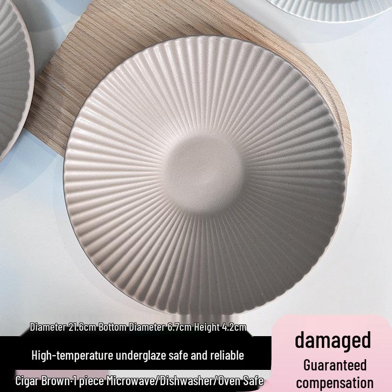 2026 Luxury Underglaze Tableware: Deep Dinner Plate for Western Cuisine