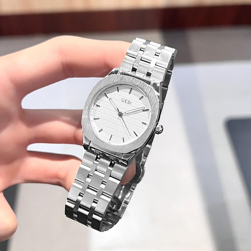 Premium Sense Dopamine Women'S Watch Niche High Value Simple Versatile Women'S Waterproof Steel Belt Quartz Watch