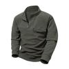 Men Oversized Casual Stand Collar  Cargo Sweatshirts Workout Mens Sweaters