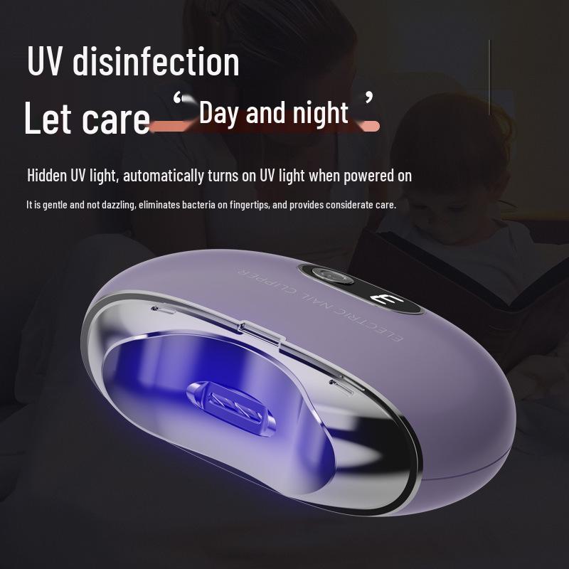 Normanjia Electric Nail Clipper with UV Disinfection for All Ages - Grinder and Manicure Tool