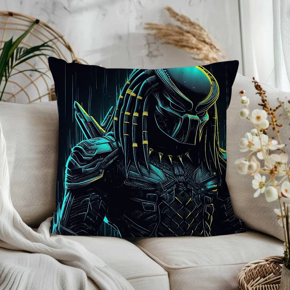 

Movie P-Predator Personalized Pillow Dust Cover Bedroom Kids Party Decoration Pillowcase Birthday Children Gift 16x16Inch