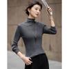 Women's Merino Wool Blend Semi-High Neck Slim-Fit Knit Sweater