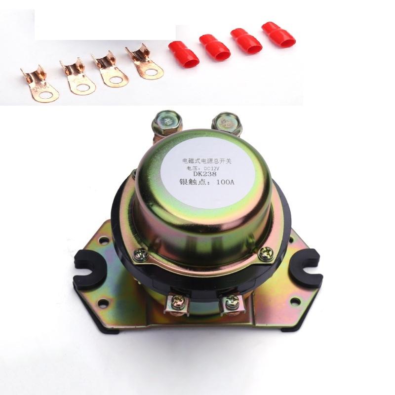 12V 24V High Current Automotive Relay 100A 300A Main Power Switch Flame Retardant Housing Compact 13.5x12.5x9cm
